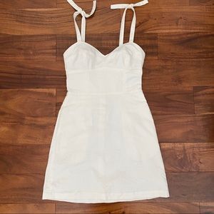 Wilfred Bustier White Mini Dress